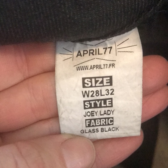 NWOT Black Jeans APRIL77 - Picture 3 of 6